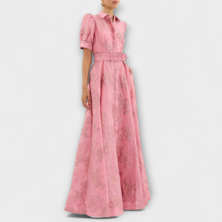 Celina - Dress with Short Puff Sleeves