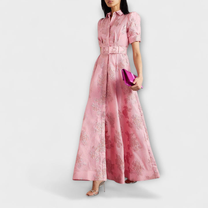 Celina - Dress with Short Puff Sleeves