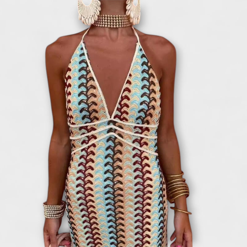 Charlotte - Bohemian Crochet Beach Cover-Up Dress