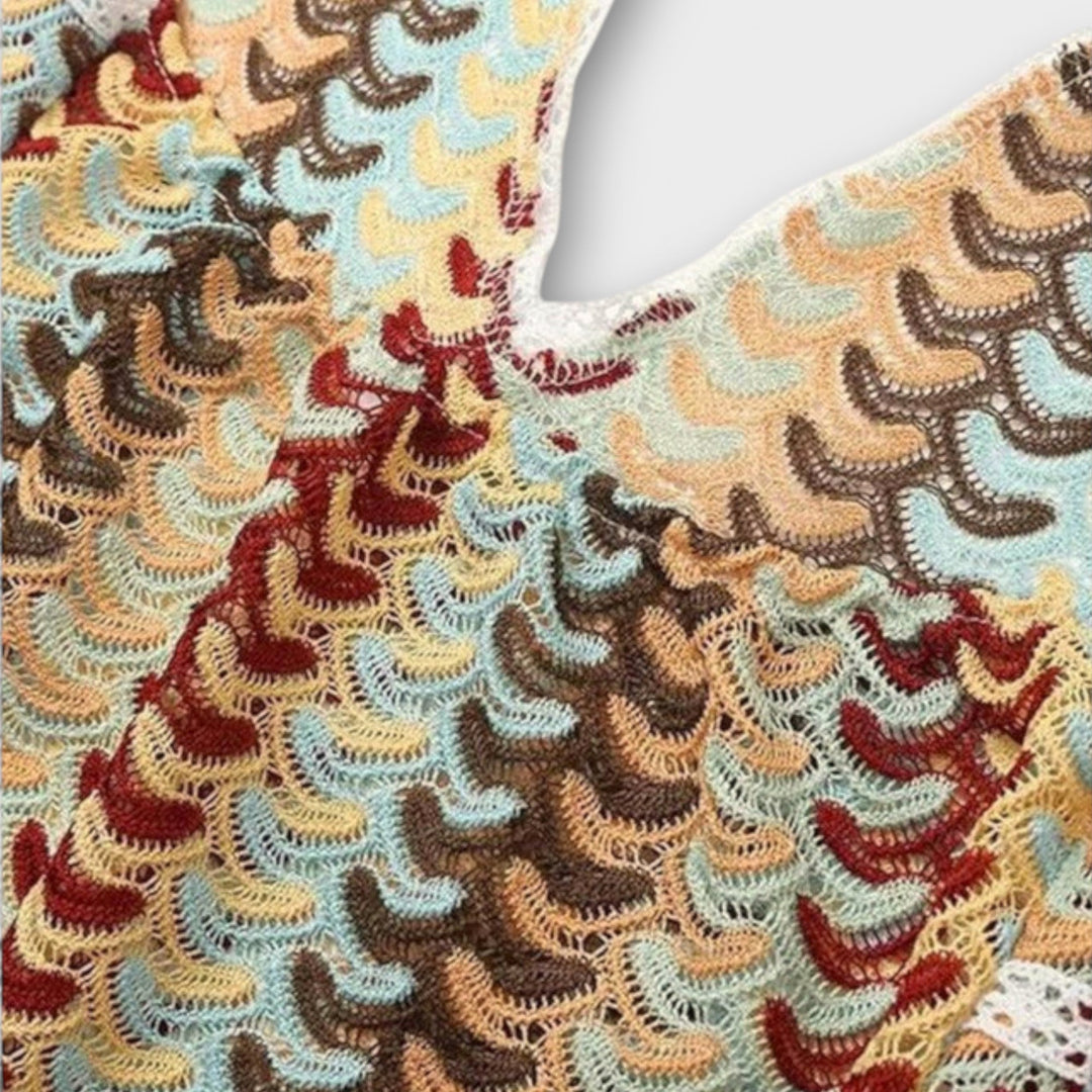 Charlotte - Bohemian Crochet Beach Cover-Up Dress
