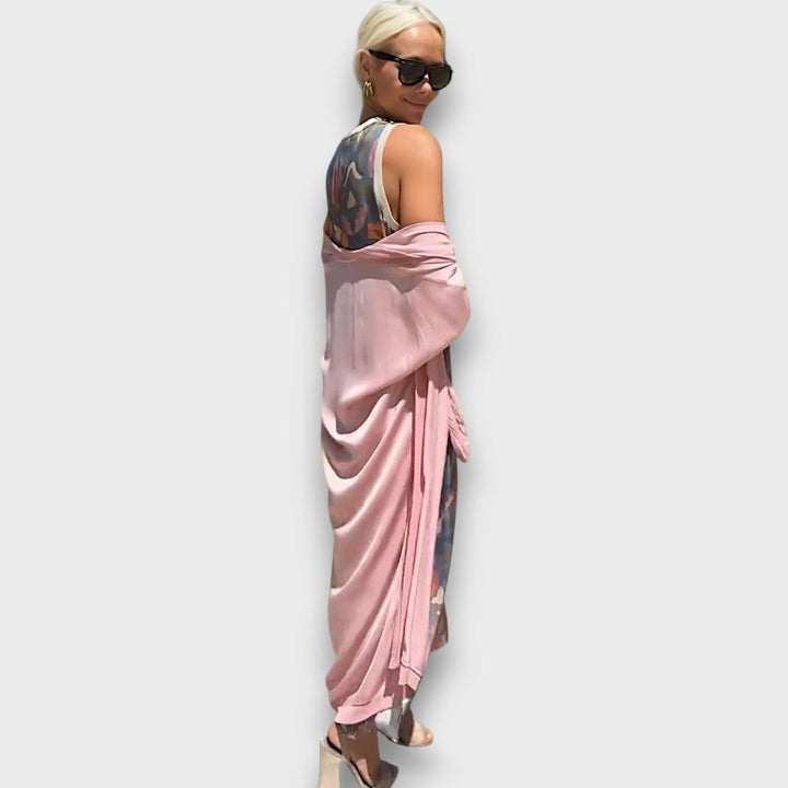 Elveria – Maxi Dress with Matching Cardigan