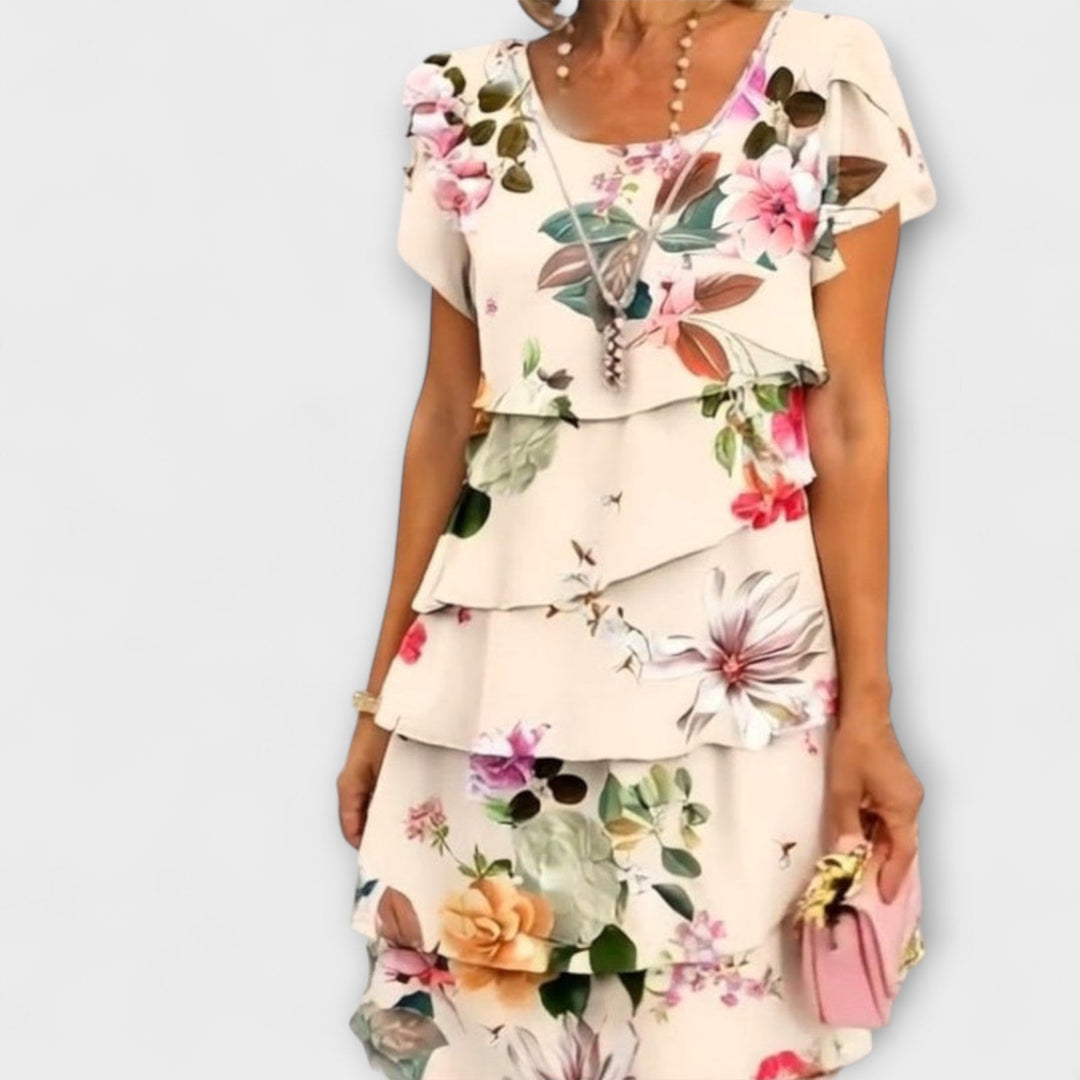 Lyra - Elegant Floral Grace Dress
