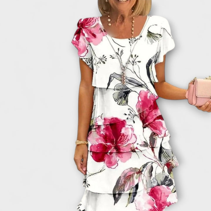 Lyra - Elegant Floral Grace Dress