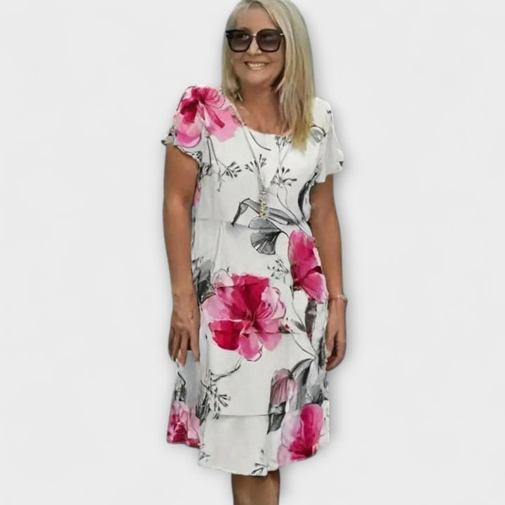 Lyra - Elegant Floral Grace Dress