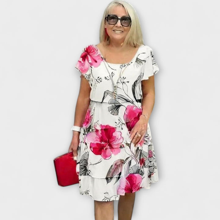 Lyra - Elegant Floral Grace Dress
